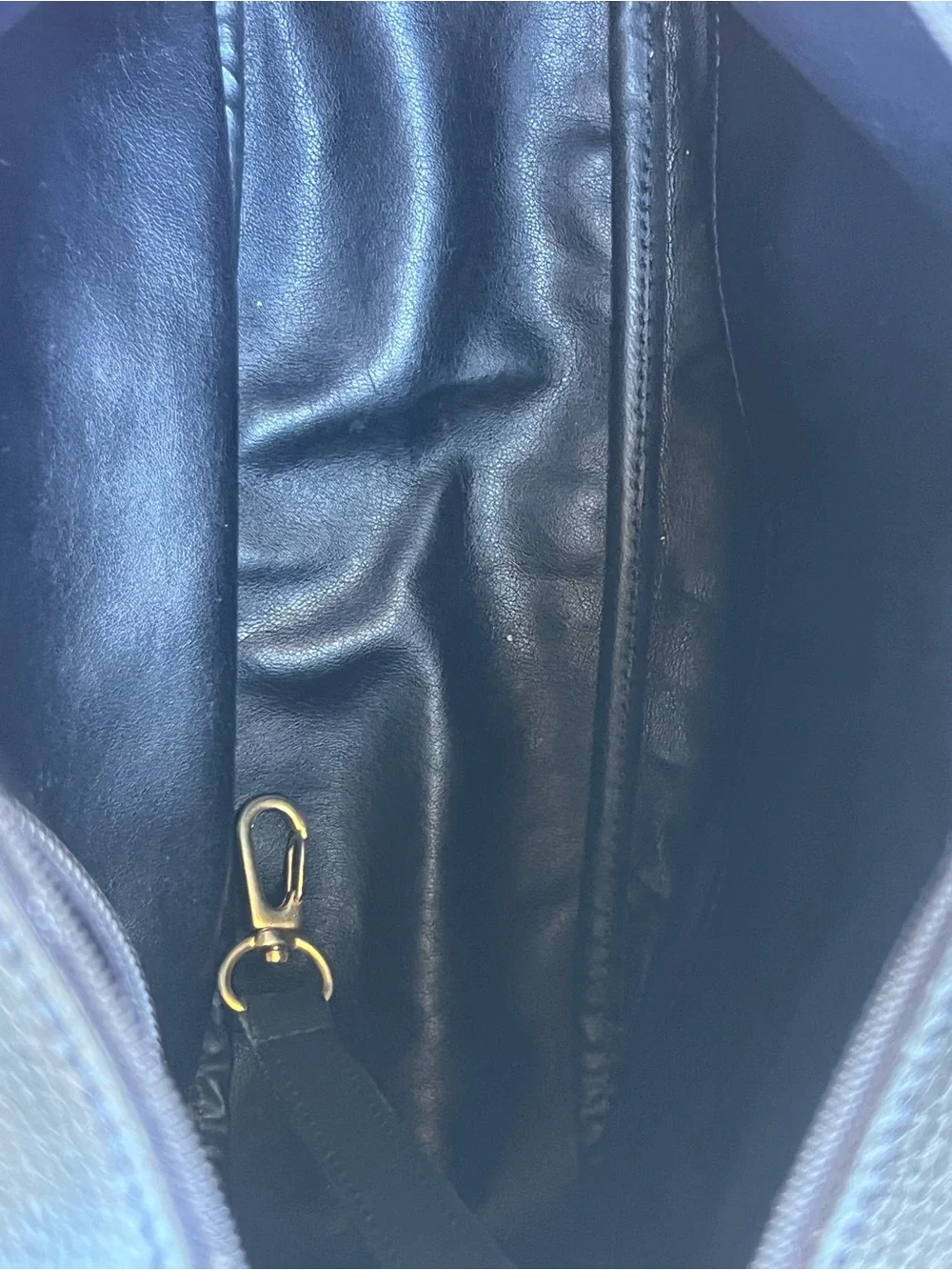 Longchamp Black Pebbled Leather Crossbody Bag